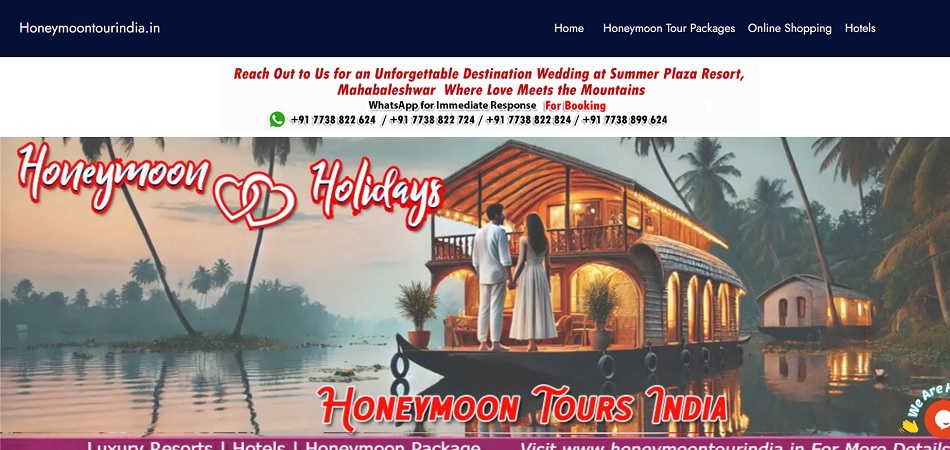 Honeymoon Tour India